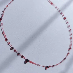 Punk Short Necklace Cross Bracelet Blood Drop Bracelet Punk Necklace for Women Cosplay Jewelry Halloween Jewelry