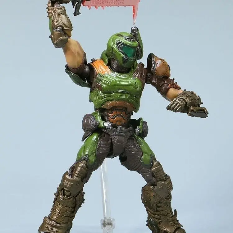 17cm Figma Sp-140 Doom Slayer Eternal Action Figure Collection Model Statue Anime Changeable Assembly Movable Ornament Toy Gift