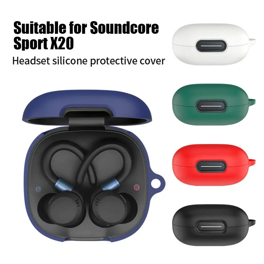 Silicone For Soundcore Sport X20 Earphone Accessories Wireless Bluetooth Headset Shockproof Silicone Cover Q4k2