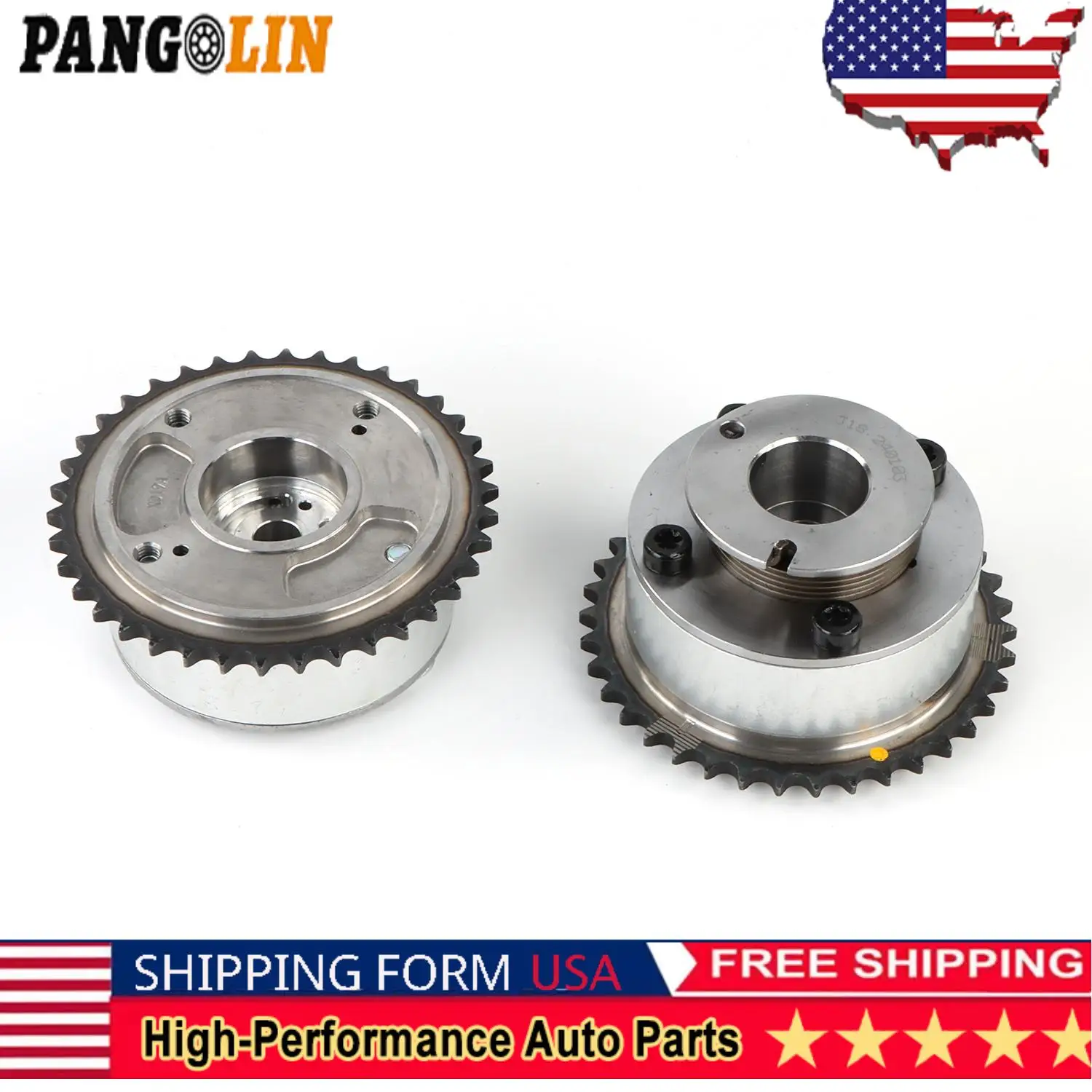 

PANGOLIN Intake＆Exhaust CVVT Gear Set 24350-3CGA1 24370-3CGA0 For Hyundai Kia 2014-2019 3.3L 3.8L Car Engine Accessories Parts