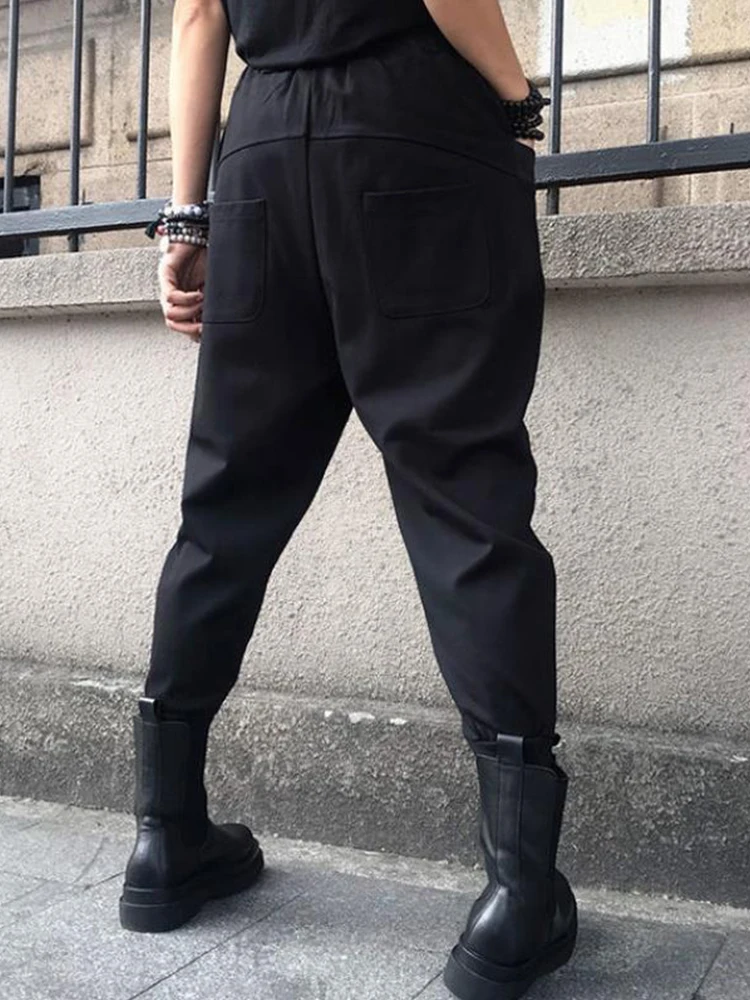 Max LuLu Britische 2024, modische neue Damen-Reißverschlüsse, Punk-Haremshose, Damen, lässige, lockere Hose, weibliche elastische Pantalons