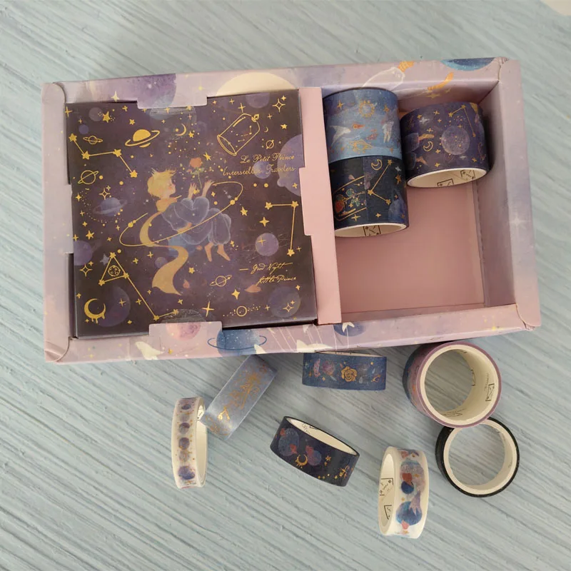 20 Pcs/Box Le Petit Prince Space Travelling Washi Tape Set Galaxy Adhesive Tape DIY Scrapbooking Sticker Label Masking Tape Gift