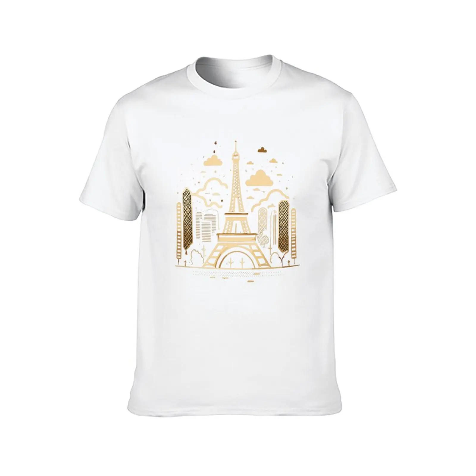Tour Eiffel - Eiffel Tower - Paris - France T-Shirt cotton t shirts man 100% t shirt for man funny t shirts cotton T-Shirt