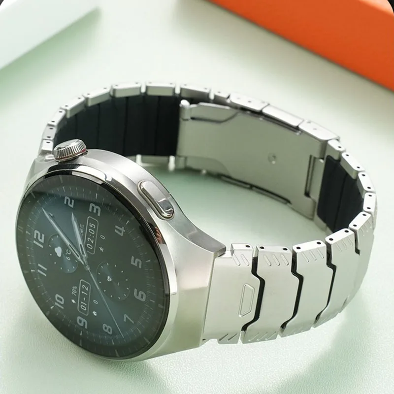For Huawei Watch5 Watch6PRO Titanium Watch With 46mm Dial GT GT3 PRO Series Lightweight Titanium Alloy Bracelet Watachband 22mm