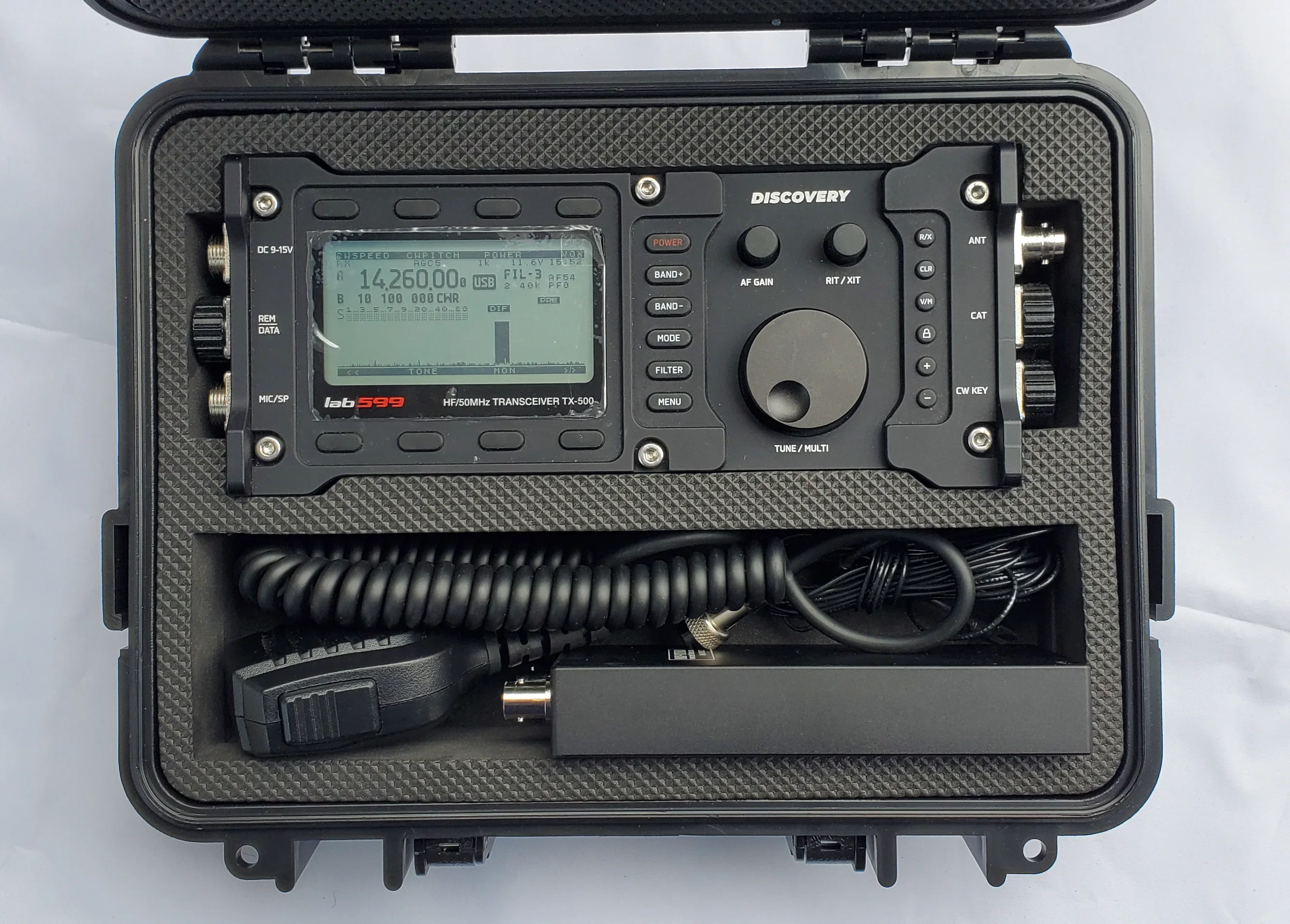 Wodoodporne pudełko do części radiowych z goboxem kompatybilny z TX-500 wykrywania TX-500 LAB599 IP67 kompatybilny z BP-500