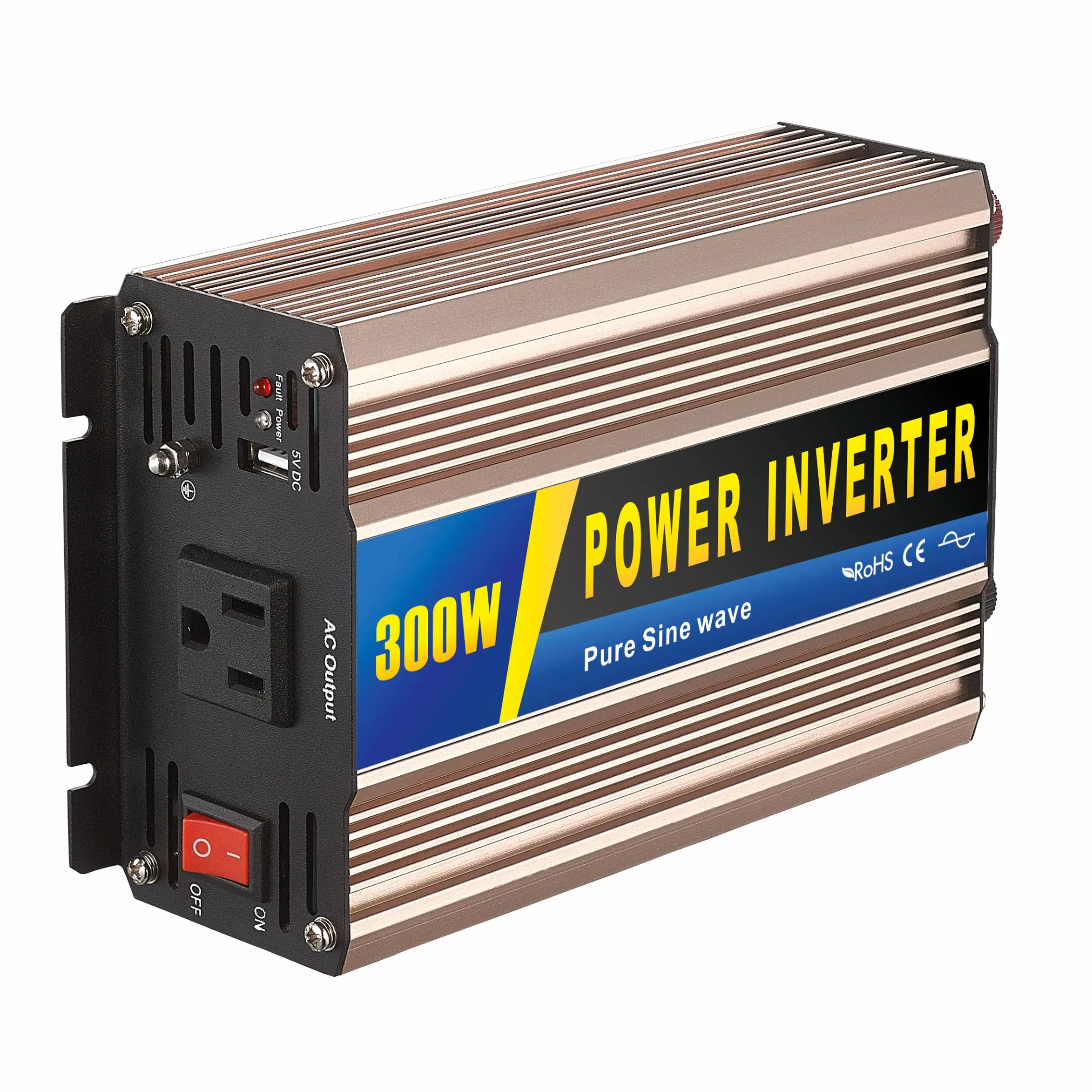 

300W Power Pure Sine Wave Car House Inverter Converter AC DC 12V 24V 48V Customizable 1000W 3000W Rated Power 50/60Hz Output