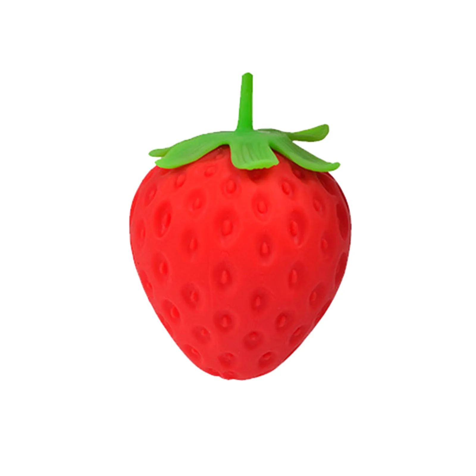 Simulated Strawberry Release Ball Decompression Fruit Ball Pinch Le Decompression Ball Children\'s Release Toy Party Small Gift