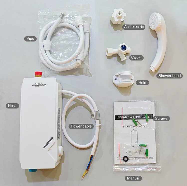 Kitchen Under Sink 220v Bathroom Thermostat Easy Installation New Shower Rooms Water Heater Picture