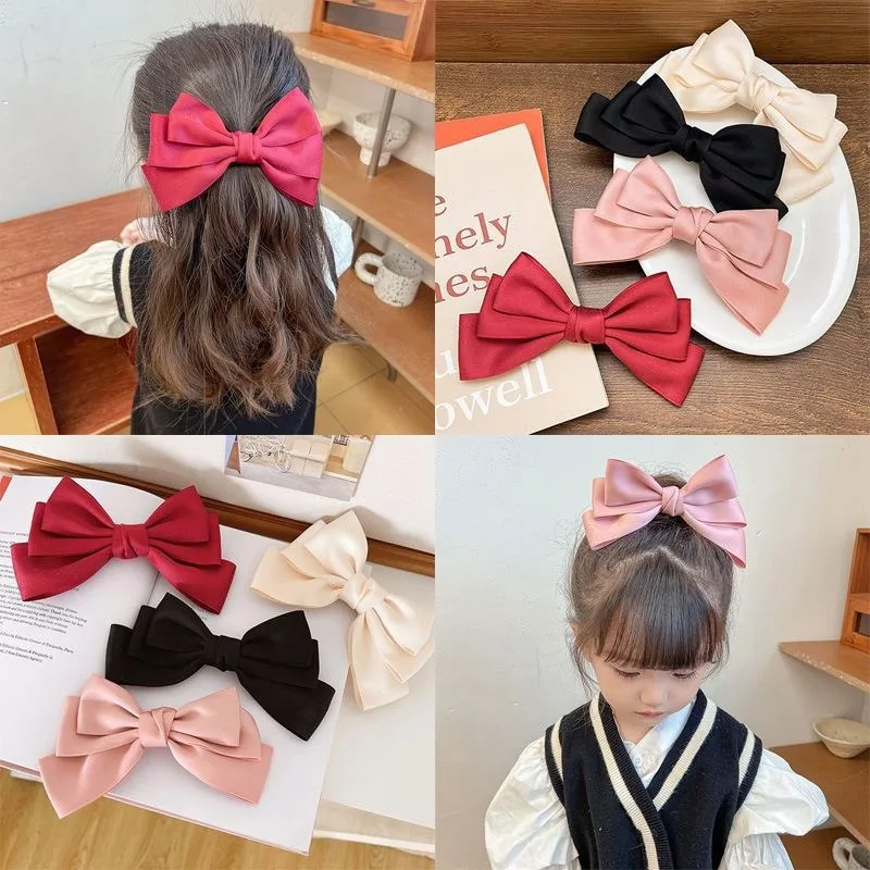 

Fashion Cute Sweet Style Gift Party Hair Clip Side Clip Women's Hair Decoration Decoration Bow Designer Women's Side Clip Korean