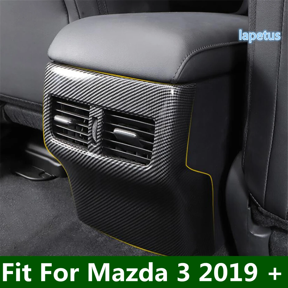 

Rear Armrest Box Anti Kick Decoration Panel Air Conditioning Outlet AC Vent Cover Trim For Mazda 3 2019 - 2023 Car Accessories