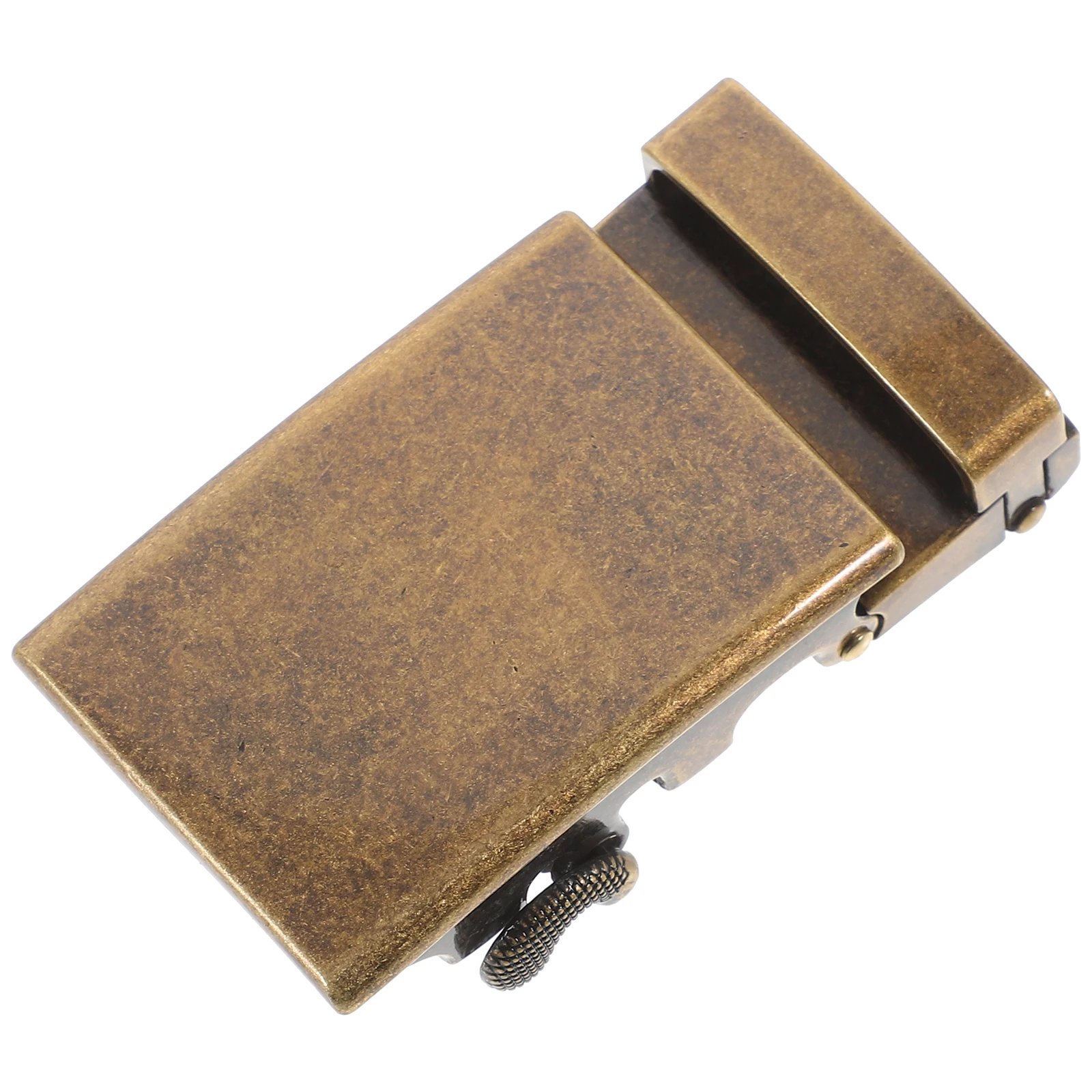 مشبك حزام للرجال إغلاق بسقاطة تلقائي لملابس الأعمال الرسمية حزام من خليط معدني بني فاتح بديل أبازيم حزام رجالي #3