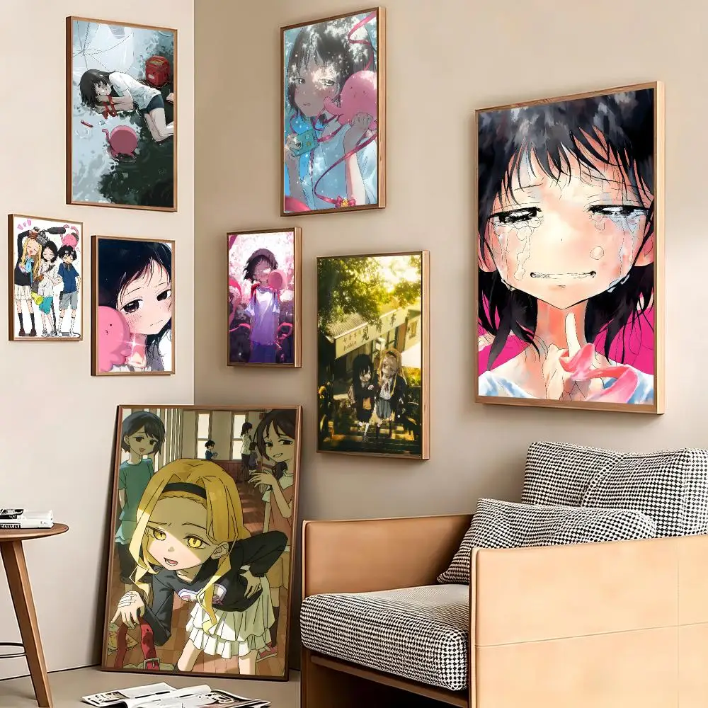 Japanese Anime T-Takopii no Genzai Poster Pegatina artistica HD autoadhesiva impermeable para salon dormitorio