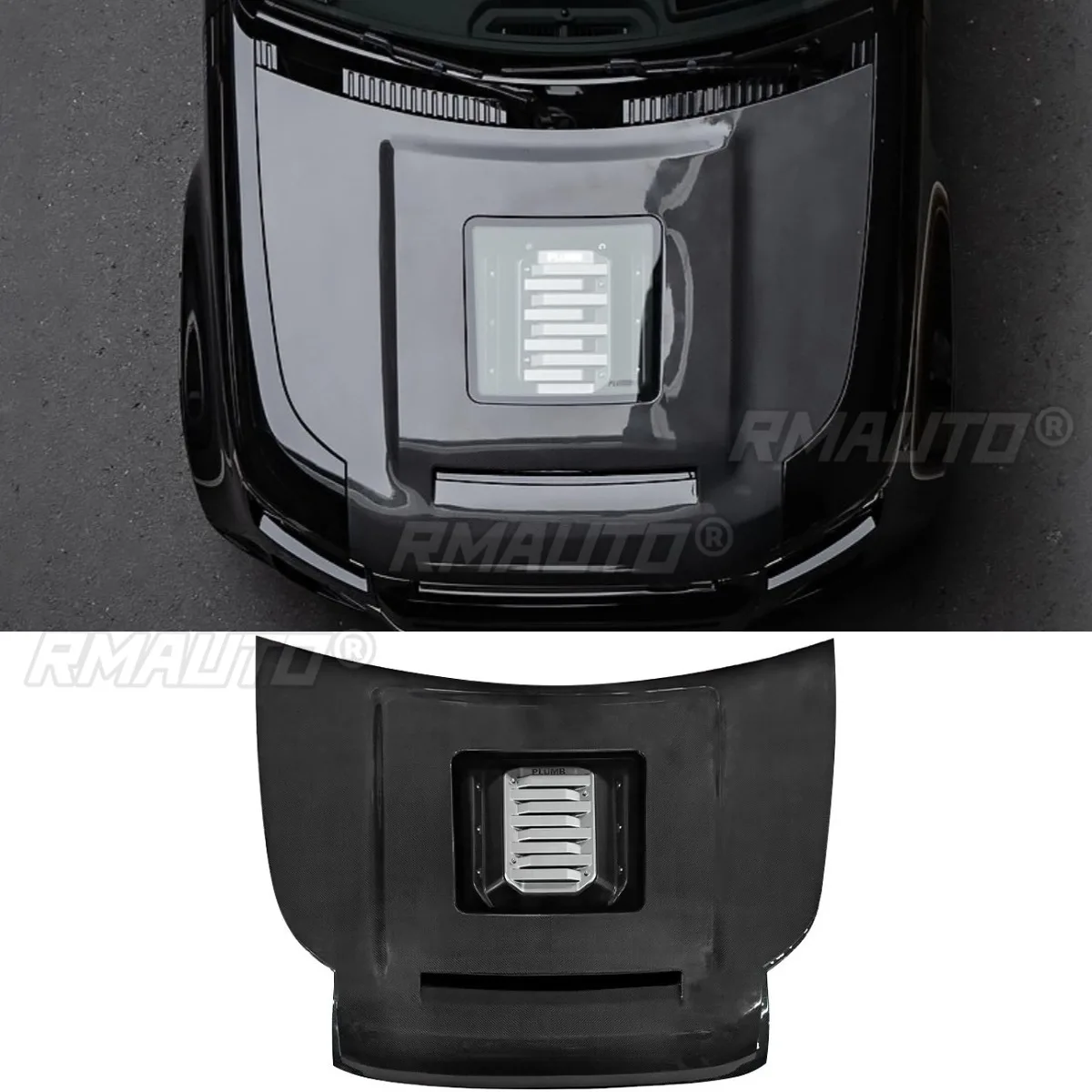 Carbon Fiber Hood Panel Engine Hood Cover Chin Body Kit for Land Rover Defender 90 110 130 2020-2024 Exterior Accessories
