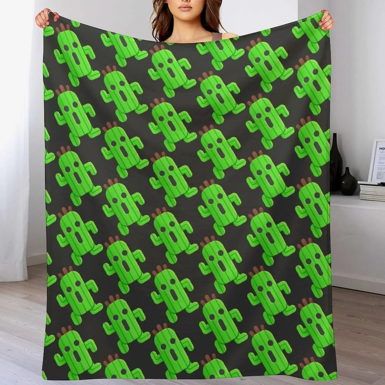 Lil' Cactuar Throw Blanket valentine gift ideas For Sofa Thin Beautifuls Hairy Blankets