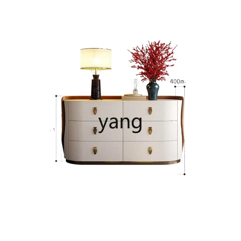 

lmm Italian light luxury dining side cabinet living room wall locker modern simple solid wood storage cabinet