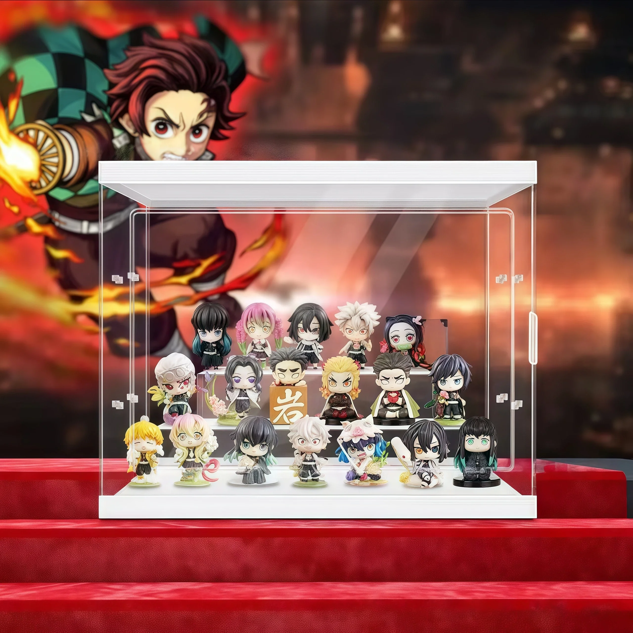 Anime Figure Demon Slayer Figures Kimetsu No Yaiba Advent Calendar Surprise Blind Box Halloween Boxes Figure Gifts Kid Toys