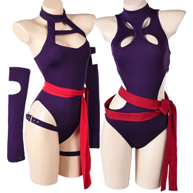 

Rivals Fantasia Psylocke косплей купальник костюм для взрослых женщин комбинезон купальник с поясом наряды Хэллоуин карнавальный костюм для вечеринки