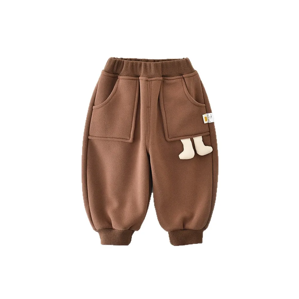 جديد الشتاء الطفل السراويل 6M-3T عالية الخصر الرضع الفتيات Sweatpants فضفاضة الدافئة الفتيان طفل أطفال الصوف مبطن السراويل
