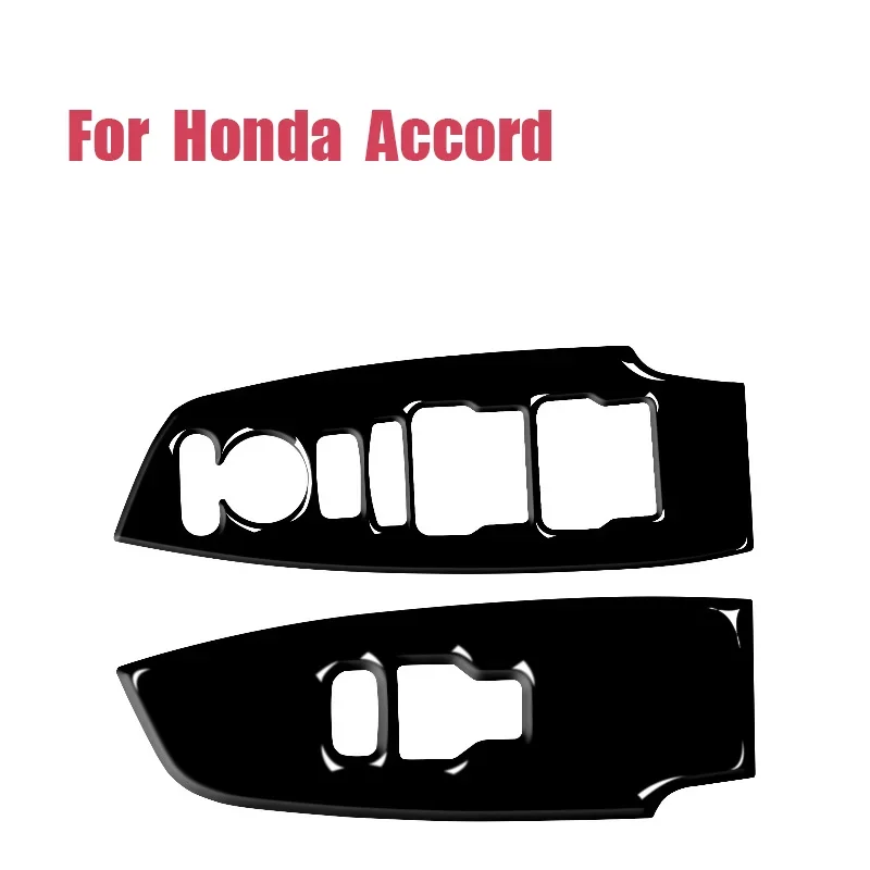 For 18-21 Accord Tenth Generation Car Interior Modification Piano Black Front Window Panel Decorative Sticker