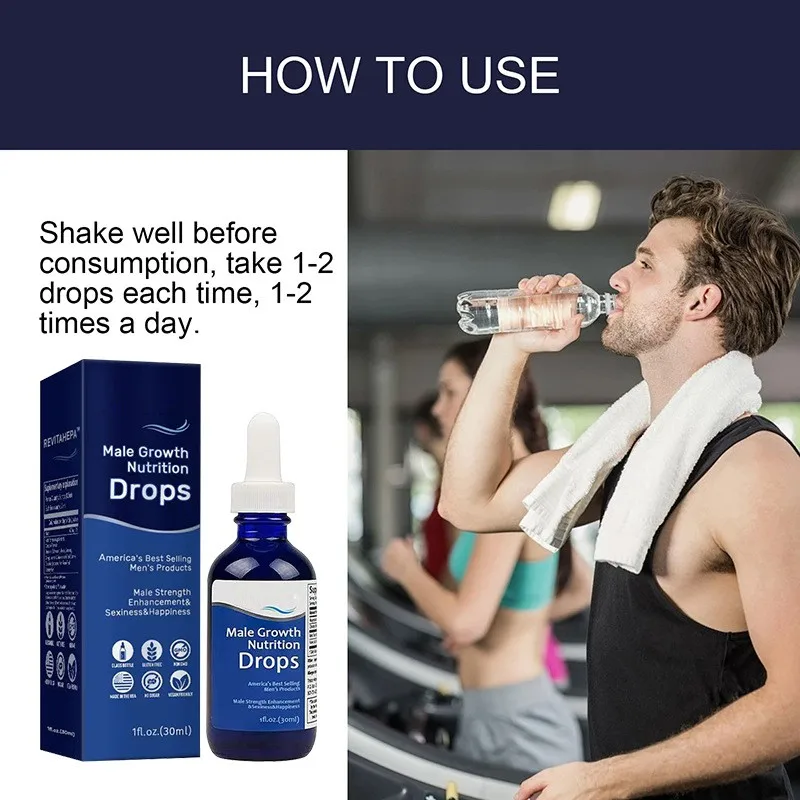 30ml Male Growth Nutrition Drops Nexusbio Super-Potent Man Body Care Essential Oils Reduce Stress Strengthen Body Enhance