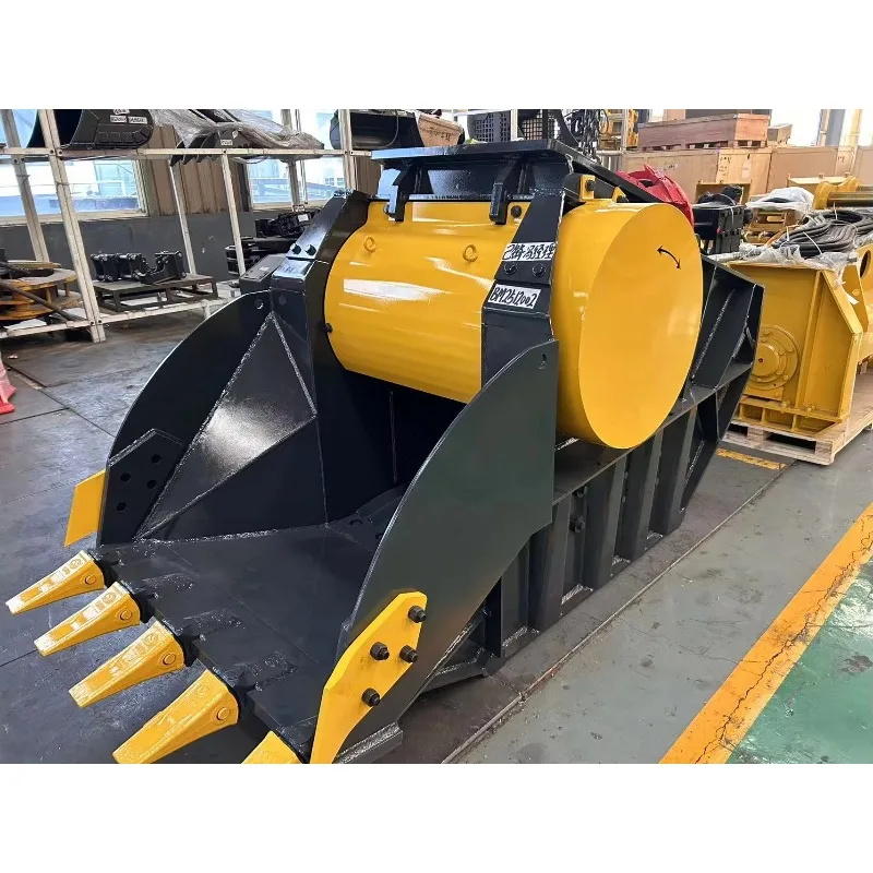 Hydraulic Jaw Crusher Bucket for Excavator Concrete Demolition Recycling Impact for Hard Rock Concrete Demolition Customized