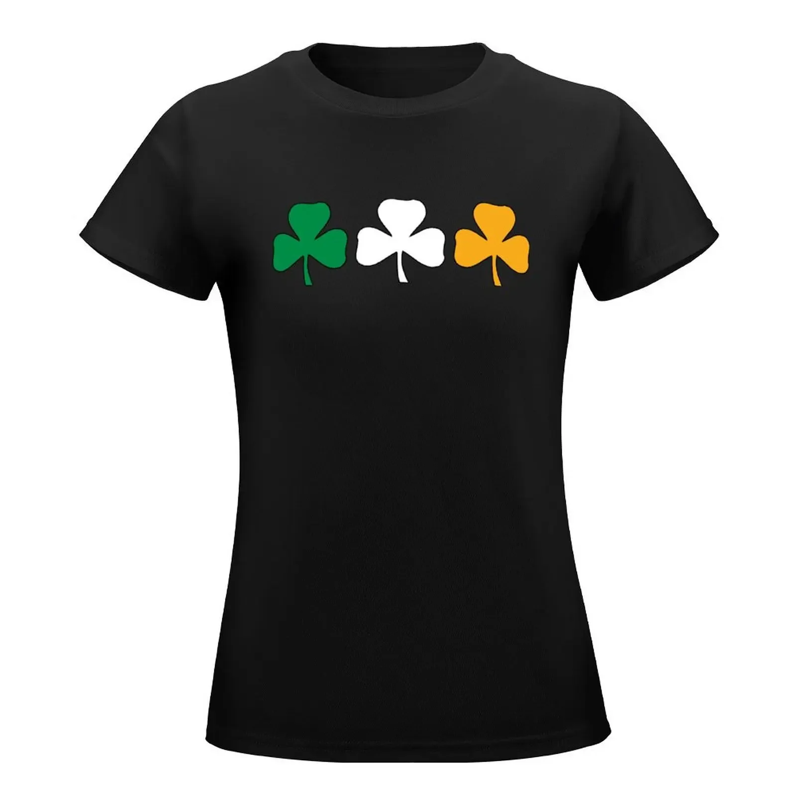 Ireland Shamrock Flag T-Shirt summer top animal print shirt for girls Female clothing tops oversized workout shirts for Women