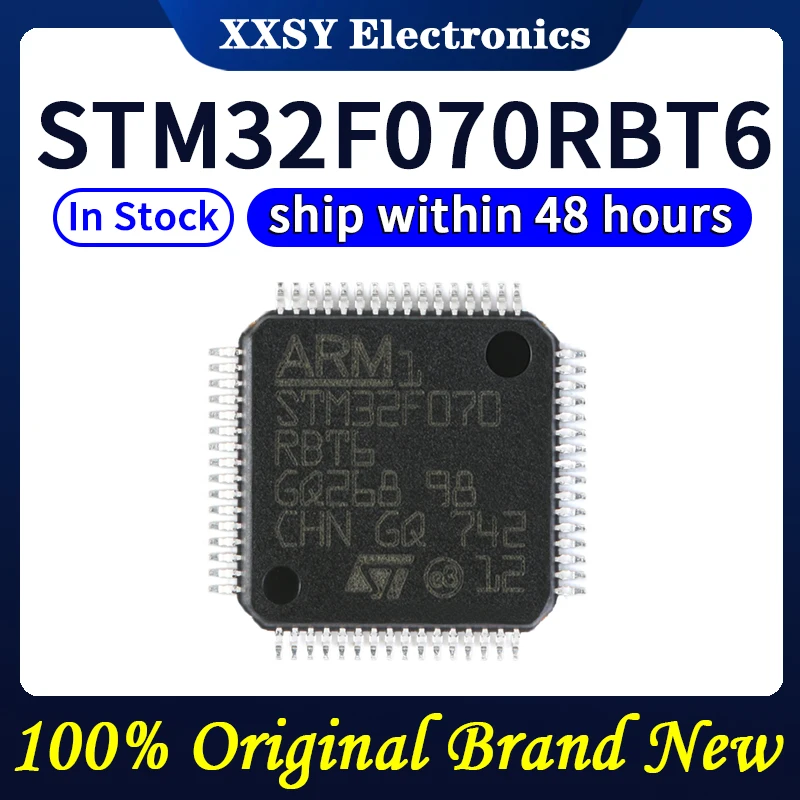 STM32F070CBT6 ، STM32F070F6P6 ، STM32F070RBT6 ، STM32F070C6T6 ، جودة عالية ، أصلية ، جديدة