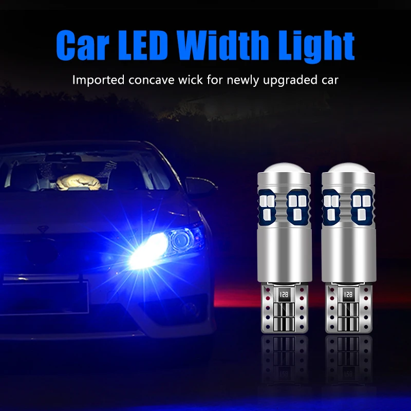 For Volkswagen VW Golf 4 5 6 7 MK4 MK5 MK6 MK7 Polo 6R 9N Passat Scirocco R 2pcs T10 LED Car Position Parking Lights Accessories