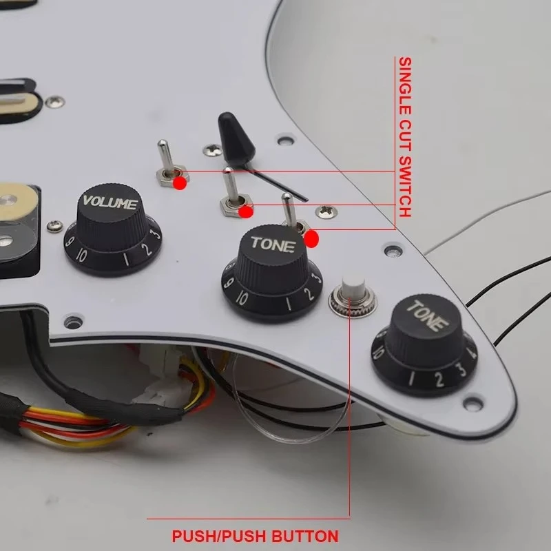 Top Selling Electric Guitar With Singlecut Wiring GP-panel Loaded Prewired Pickguard SSH Scratchplate Assembly