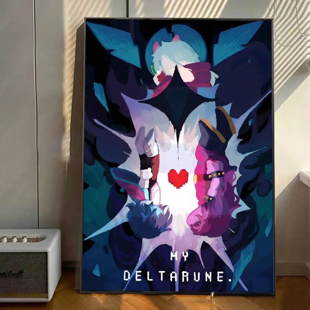 Video Game Classic Cartoon D-Deltarune Anime Posters HD Print Vintage Wall Art Decor for Home Study Room view 6