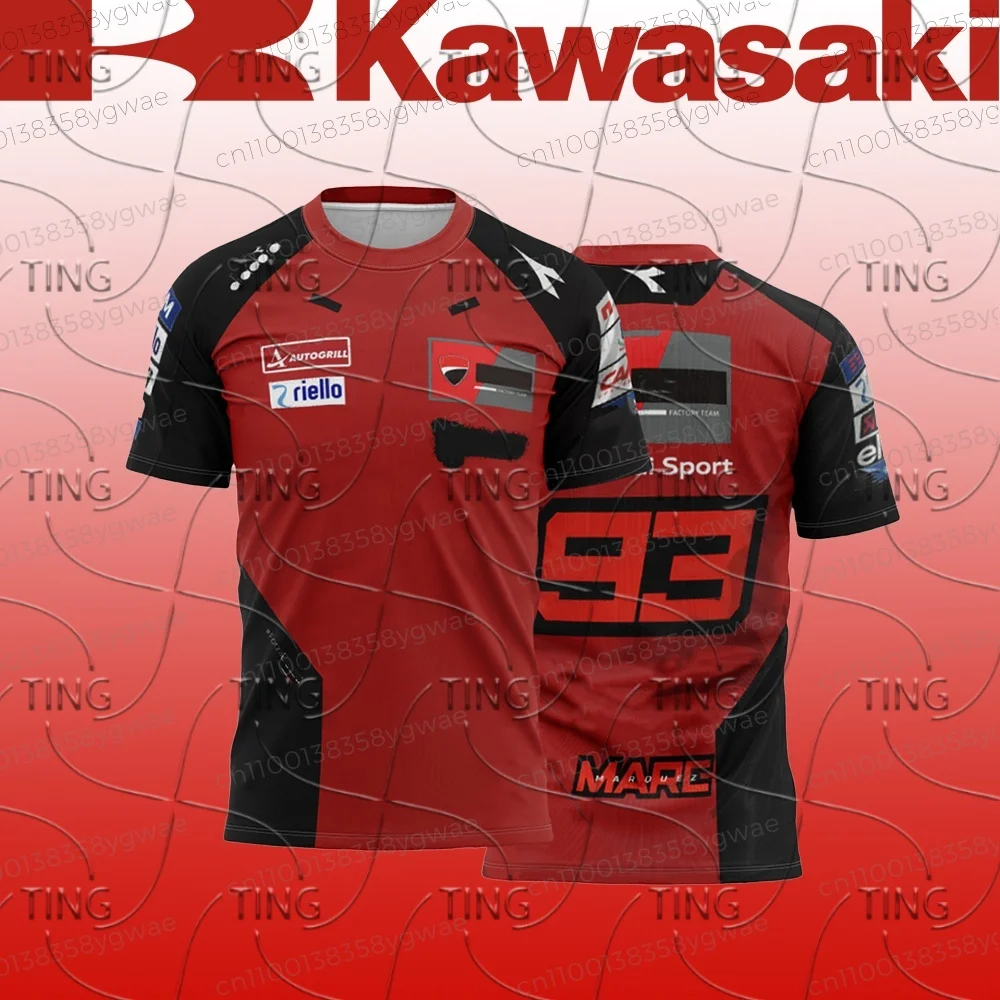 2025 رائجة البيع دراجة نارية متسابق ماركيز 93 تي شيرت الرياضة في الهواء الطلق بدلة سباق 2025 جديد سريع التجفيف المتضخم الصيف قصيرة الأكمام #2