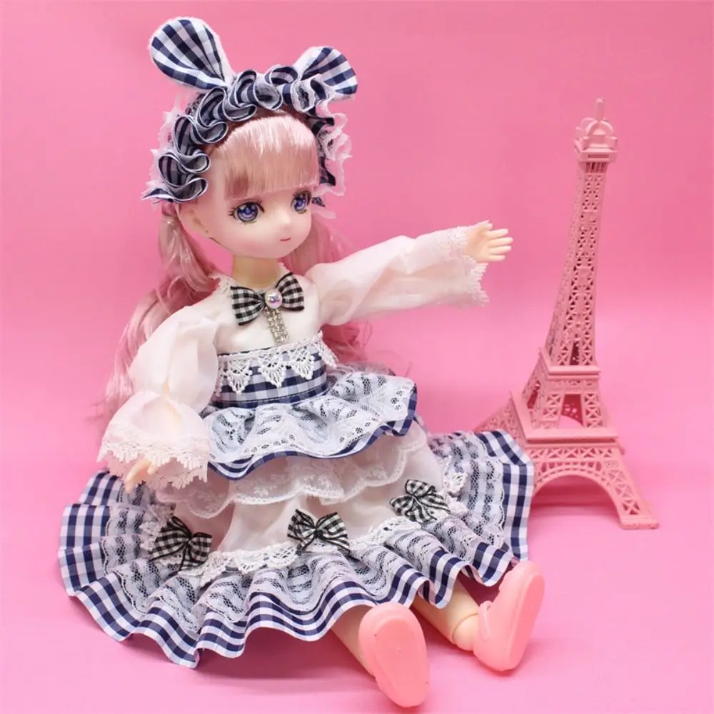 

Play House Toys Spherical Joint 32cm Bjd Dress Up with Clothes Hinged 3D Eyes Cute 32cm Articulated Toys Birthday Gift
