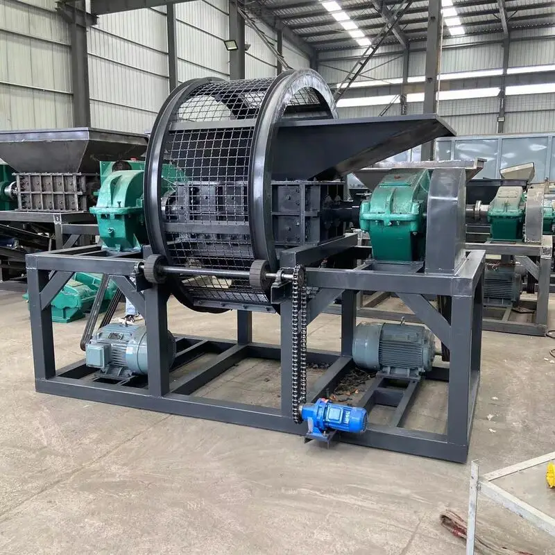 Heavy Duty Double Shaft High Efficiency Plastic Shredder with Gear High Capacity for Sale