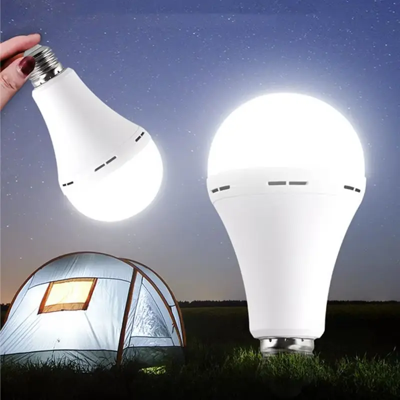 

7/9/12/15W LED Cold White Emergency Bulb E27 AC 110-220V Rechargeable Battery Light Lamp Lamparas For Home Stair Pathway Parts