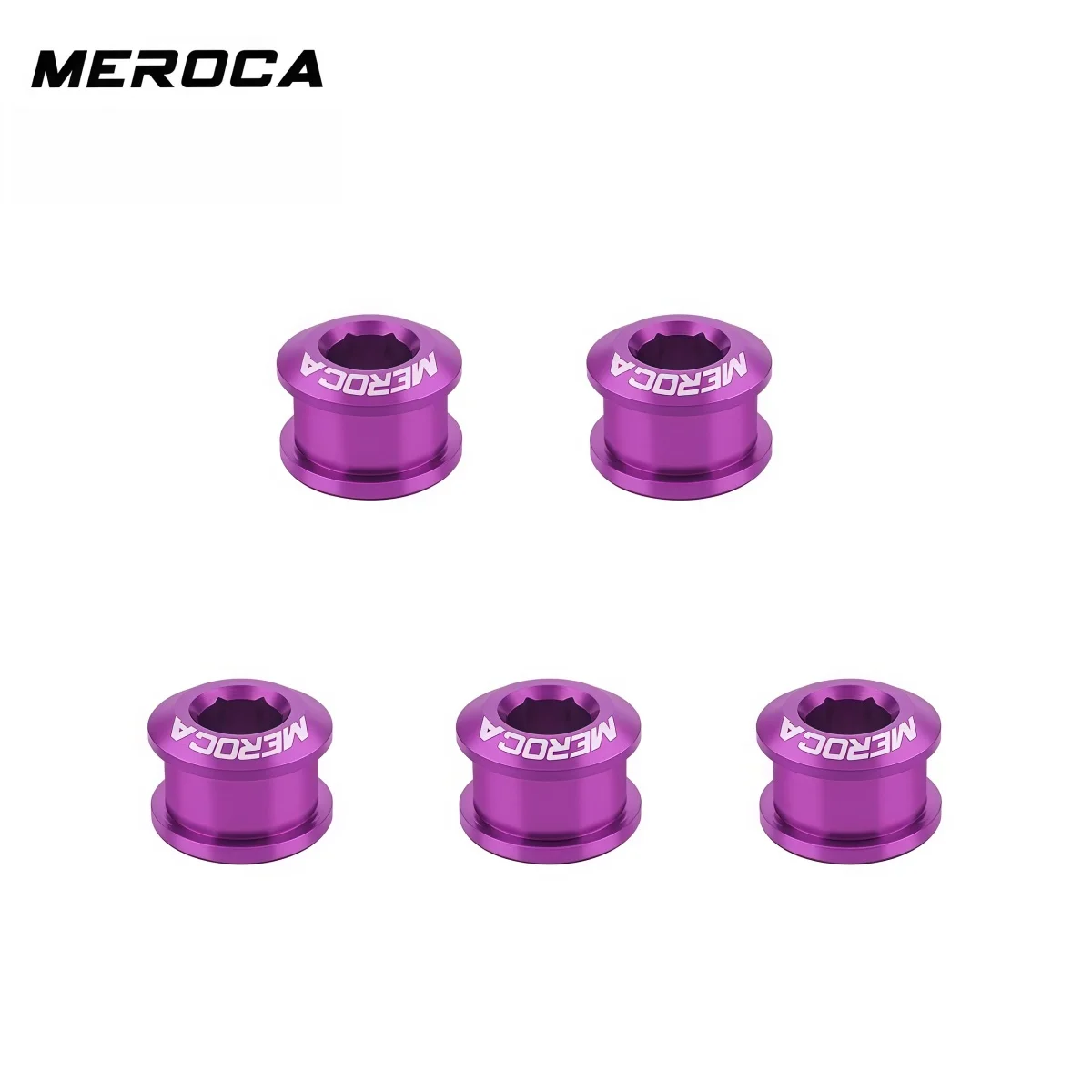 MEROCA SCN01 7075 CNC Aluminum 6.5 mm Single Chainring Bolts For Fixed Gear / Folding / MTB / Road
