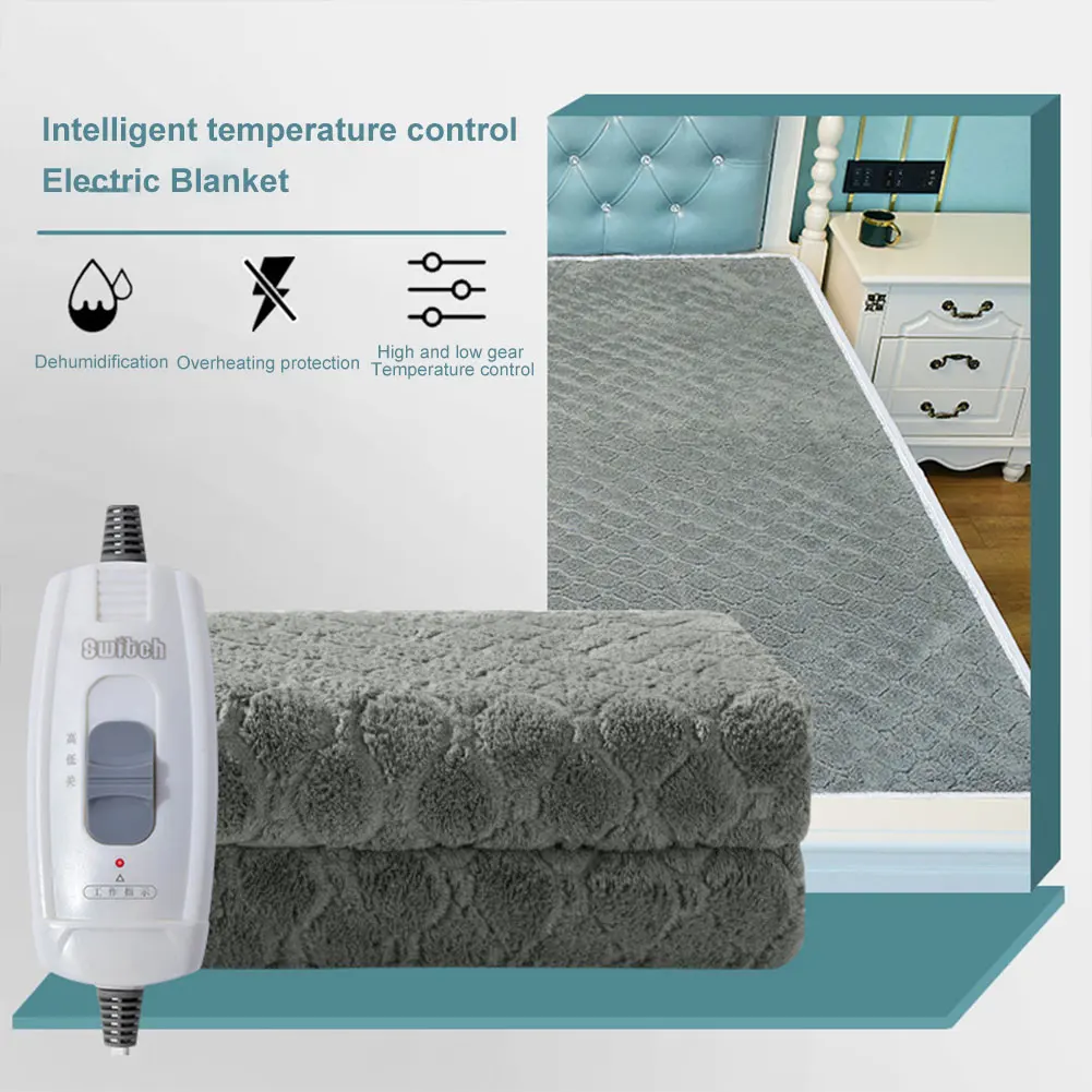 Electric Blanket Double Single Velvet Intelligent Blanket Comfy Smart Electric Blanket Household Office Blanket