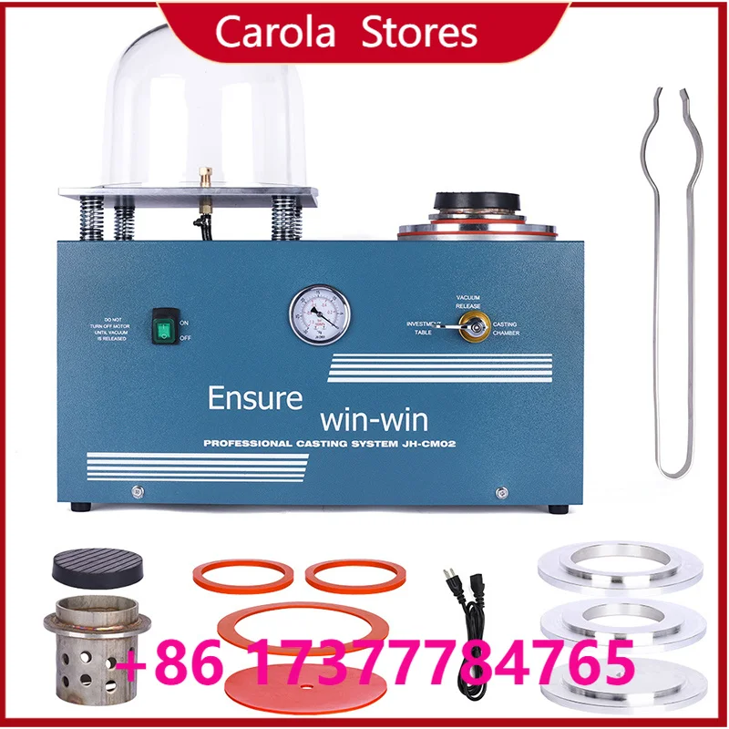 

Compact Integrated Vacuum Casting Machine, All-in-one Jewelry Plaster Mold Lost Wax Casting Equipment for Gold Silver