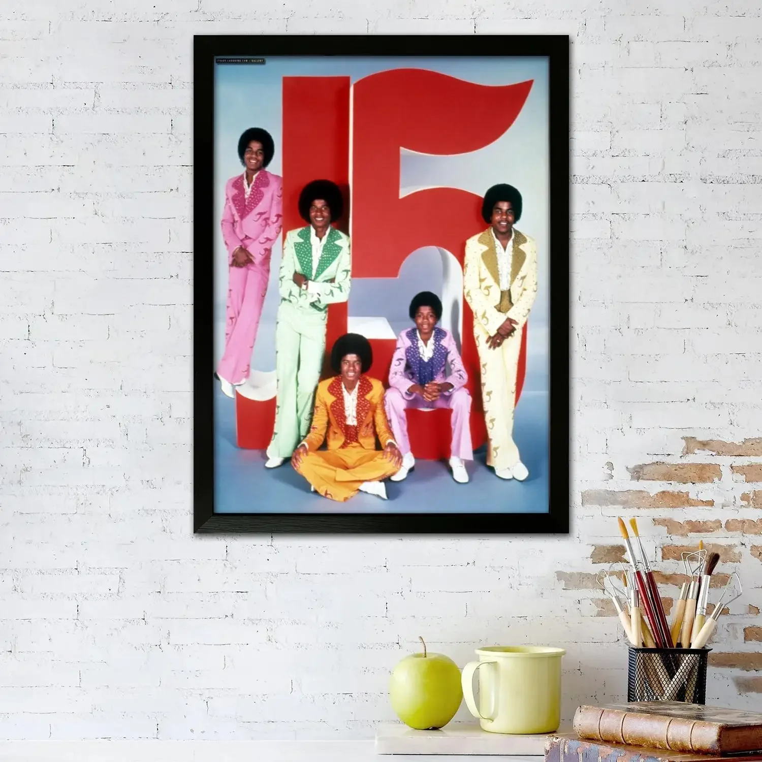 The Jackson 5 Canvas Art Poster and Wall Art, Picture Print, Modern Family Bedroom Decor, Posters,Decorative painting