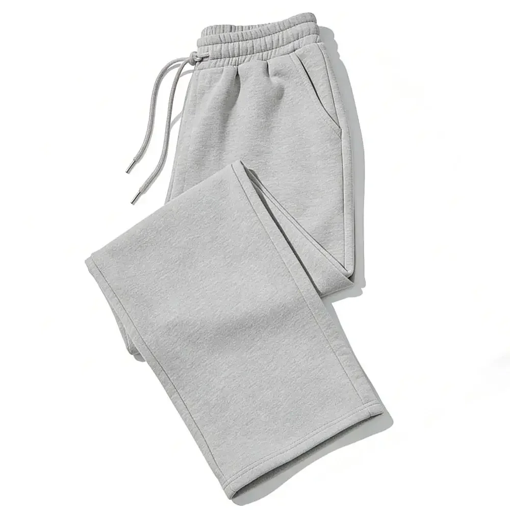 Mens Sweatpants Straight Fit Joggers for Sports and Streetwear Loose Oversized Casual Pant Drawstring Multi-pocket Men Long Pant