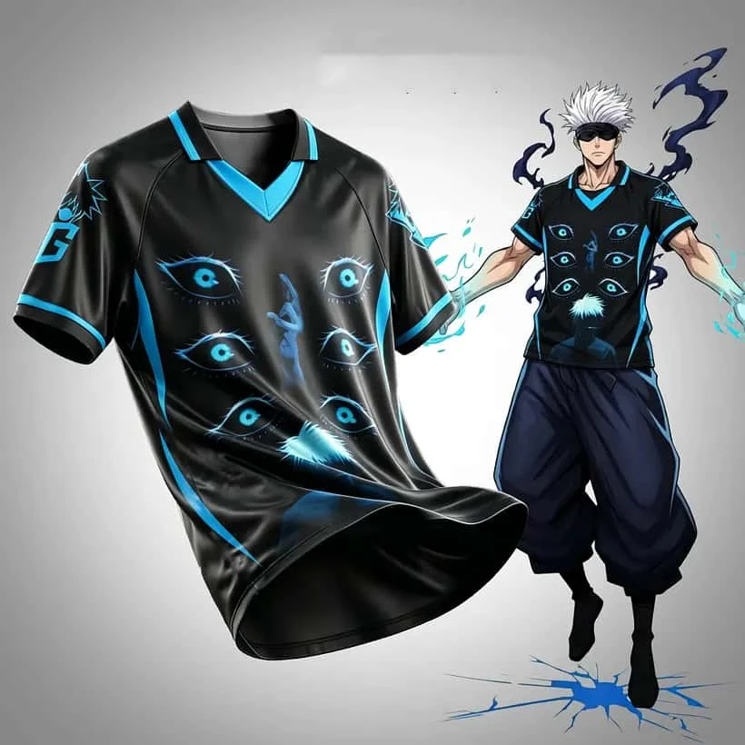 2026 Anime men's and women's spells return to the millennium street, loose sports, breathable, quick drying children's T-shirt