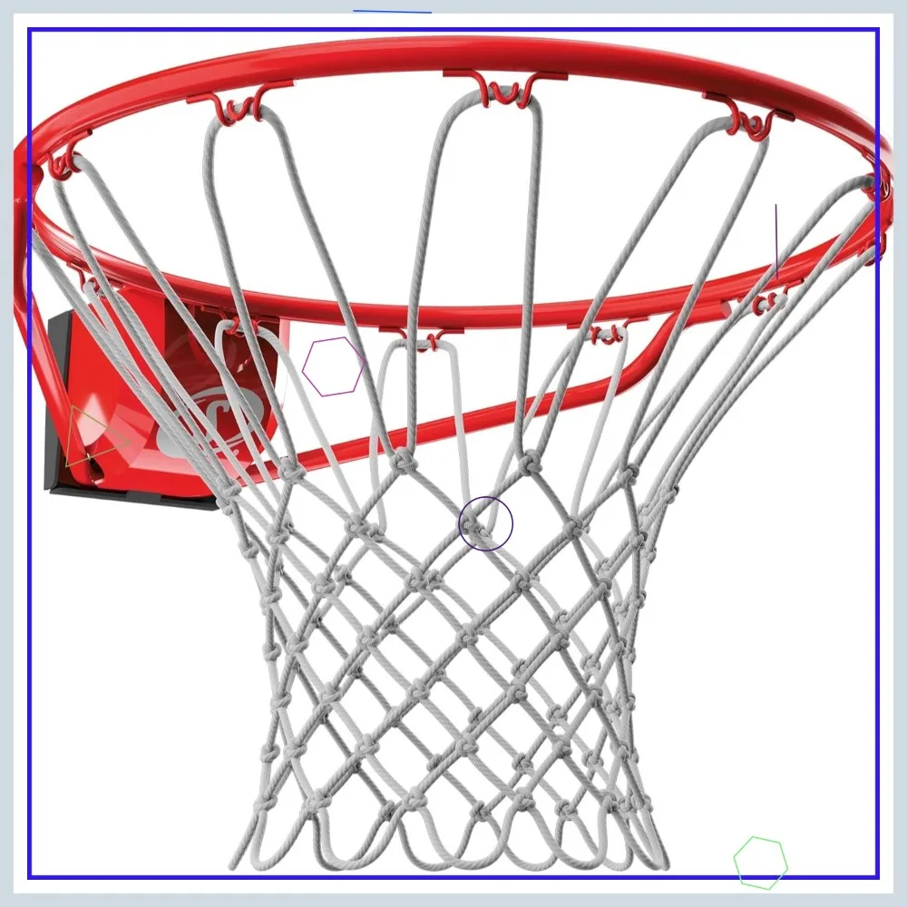 

Professional 18" Steel Basketball Hoop Rim with Net - Fixed or Breakaway Style for Indoor Outdoor Courts