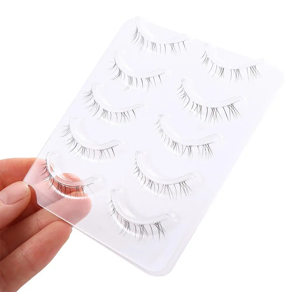 Fairy Lower Eyelashes Extension, cílios postiços, Wispy Eye Lashes, ferramenta de maquiagem para mulheres, enxerto com tira completa, moda