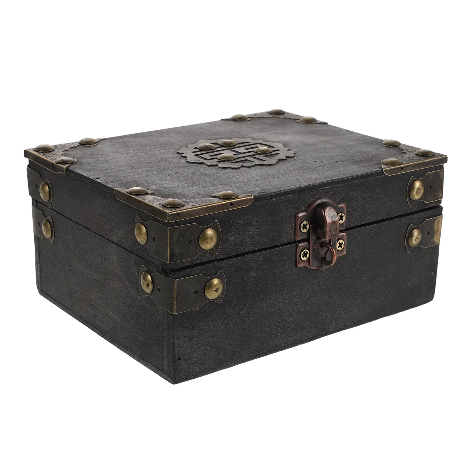 Vintage Wooden Puzzle Box Escape Room Treasure Chest Combination Lock Keepsake Organizer Jewelry Storage for Team Games