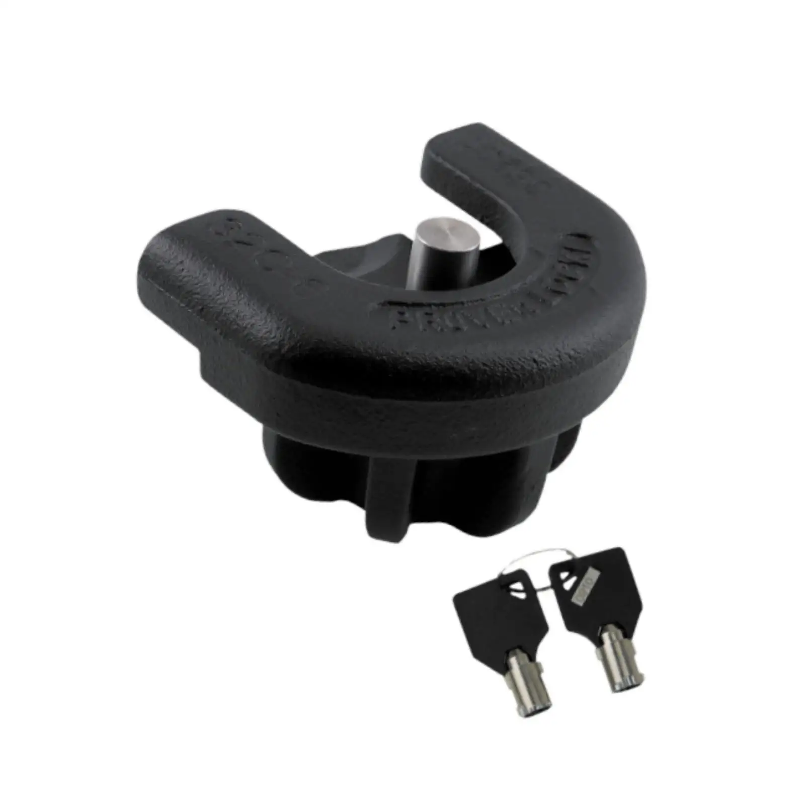 

Trailer Hitch Lock Accessory Unique Locking Mechanism Coupler Lock Black