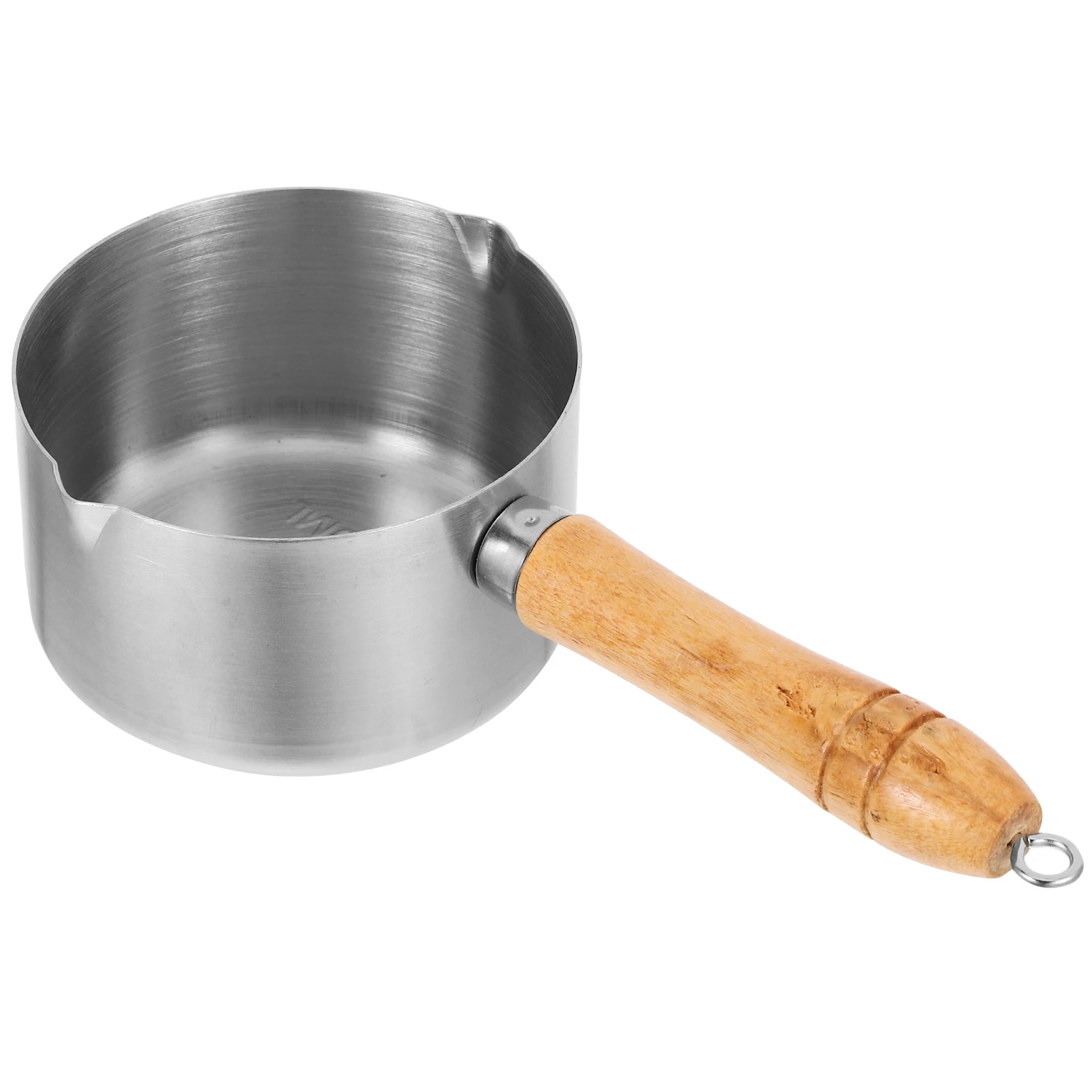 

Non Stick Steel Pot 500ML Pour Oil Pan Wok Ergonomic Handle Easy Stainless Steel Pan Clean Kitchen Cooking Tool
