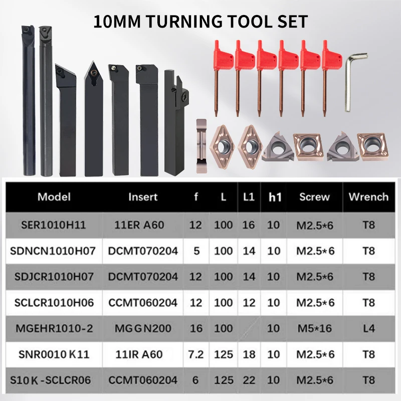 Thumbnail 3 - #68 Latest Lathe Turning Tool Sets Offers
