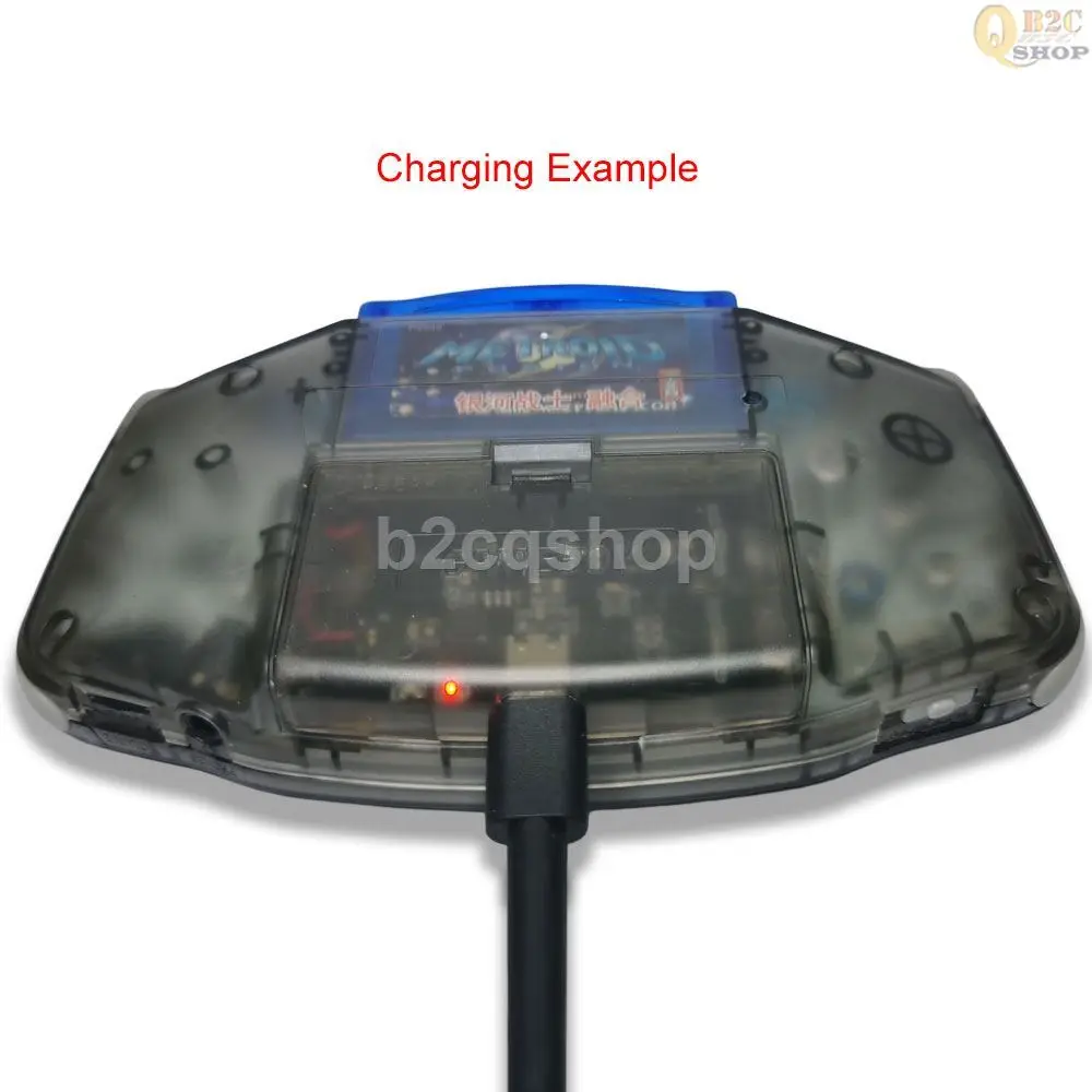 Комплект платы модуля перезаряжаемой батареи 1800 мАч, кабель USB-C для Gameboy Advance GBA, универсальная литиевая батарея, мод