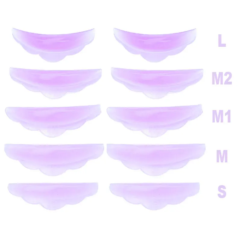 5 أزواج رمش رفع عدة سيليكون التصفيح الوسادة قابلة لإعادة الاستخدام لاش بيرم قضبان ثلاثية الأبعاد جلدة تمديد بكرة الشعر اكسسوارات أدوات ماكياج