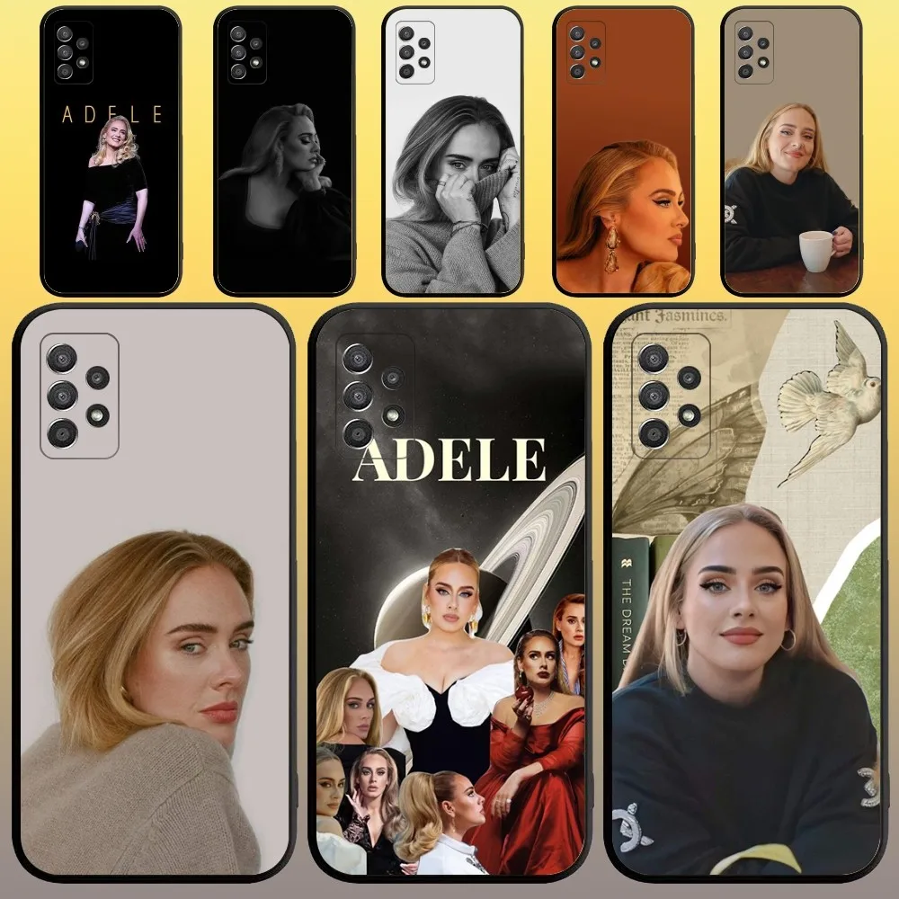 Singer Adele Adkins Phone Case for SamsungA 91,80,73,72,71,70,53,52,51,42,41,40,32,31,30,22,21,20,13 S 4G 5G Soft Black Case