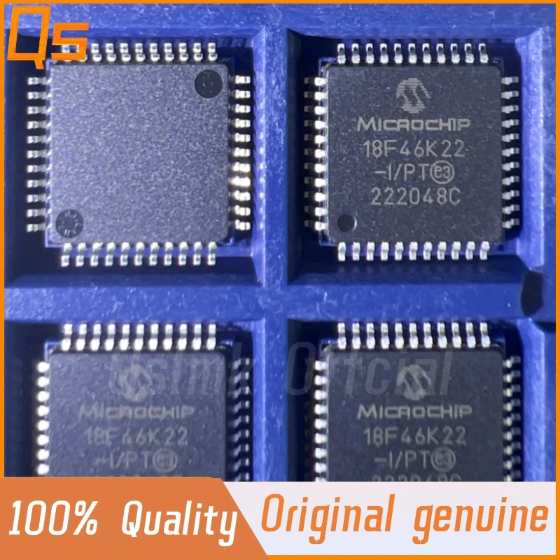 New Original PIC18F46K22-I/PT PIC18F46K22 TQFP44 Chip 8-Bit Microcontrolle MCU